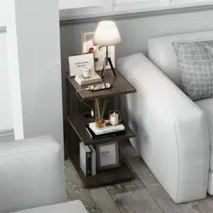 Petite Table Basse Bout de Canapé Noire