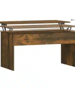 Table Basse Relevable en Chêne Fumé