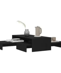 Ensemble de Grandes Tables Basses Nordiques Noires