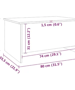 Table Basse Relevable Gris Béton avec Rangement Interne