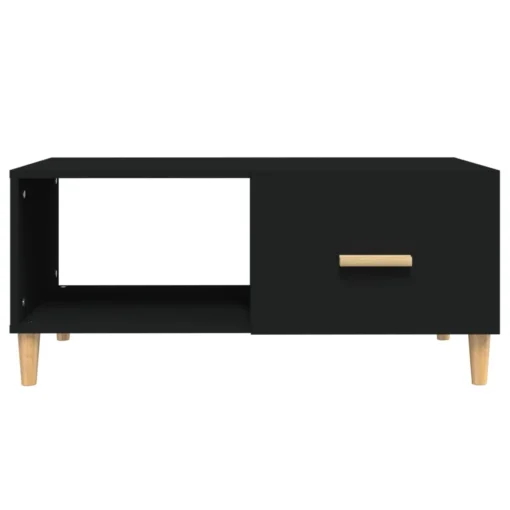 Table Basse Noire Rectangulaire en Bois