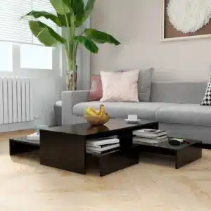 Ensemble de Grandes Tables Basses Noires