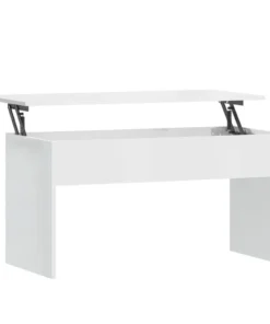 Table Basse Blanche Relevable Extensible