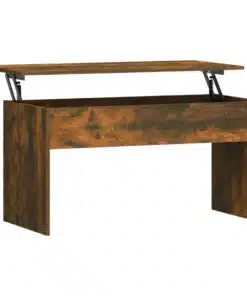 Table Basse Relevable en Chêne Fumé