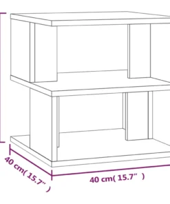 Table Basse d'Appoint en Chêne Fumé Design