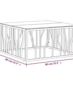 Table Basse en Verre Trempé Carrée Design