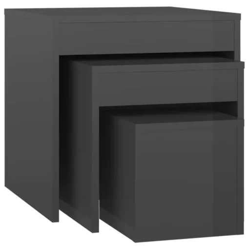 Ensemble Table Gigogne Noire