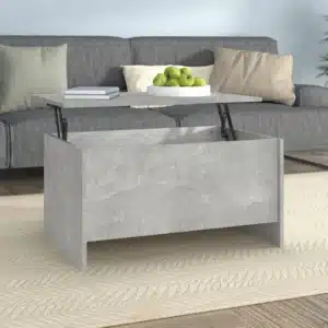 Table Basse Relevable en Bois avec Rangement Interne