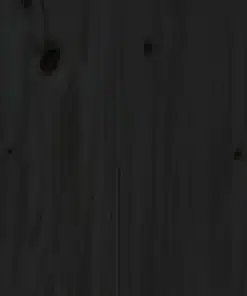 Table Basse Rectangulaire Noire avec Rangements en Bois Massif