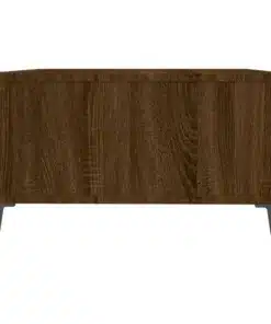 Table Basse en Bois de Chêne Brun pour Salon