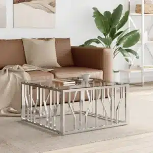 Table Basse en Verre Trempé Carrée Design