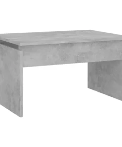 Table Basse Aggloméré Couleur Gris Béton