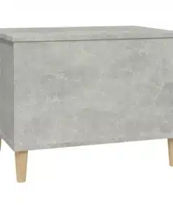 Petite Table Basse Relevable Bois et Gris
