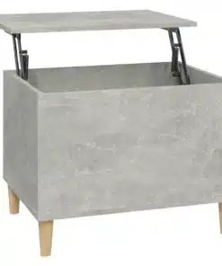 Petite Table Basse Relevable Bois et Gris