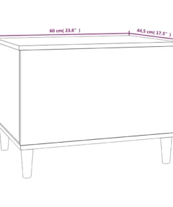 Petite Table Basse Relevable Bois et Gris