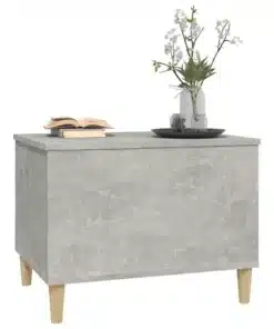 Petite Table Basse Relevable Bois et Gris