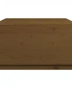 Table Basse Marron Miel en Bois Massif