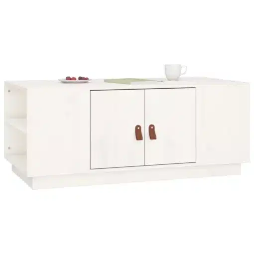 Table Basse Rectangulaire Bois de Pin Blanc