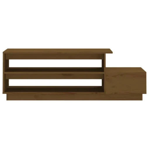 Table Basse Marron Miel en Bois Massif