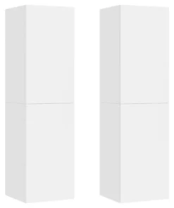 Meuble Mural Suspendu pour Salon en Bois Blanc Suspendu Salon Blanc