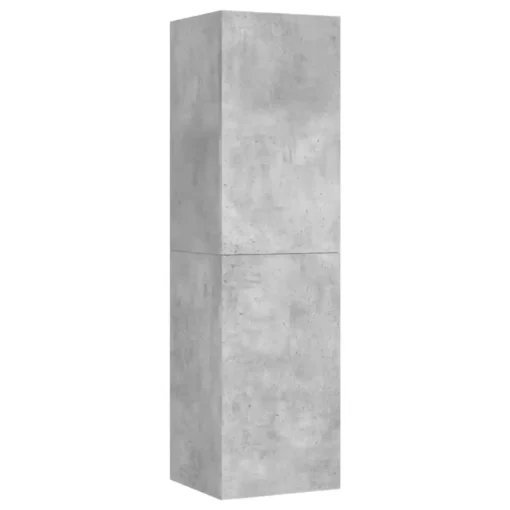 Meuble Mural Suspendu Bois Gris