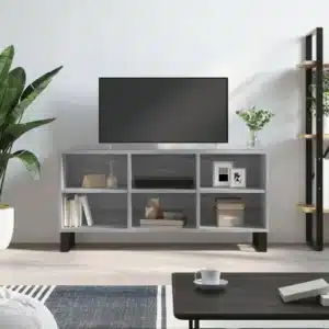 Grand Meuble TV en Bois Sonoma Gris
