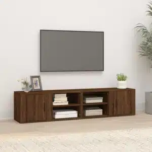 Meubles TV 2 pièces en Chêne Marron