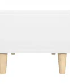 Meuble TV en Bois Blanc brillant