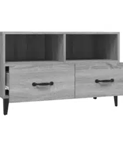 Meuble TV Gris en Bois Sonoma