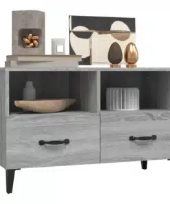 Meuble TV Gris en Bois Sonoma